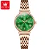 OLEVS 9997 Women's Watch - Green & RoseGold